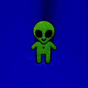 Green Alien Glow In The Dark Pin,