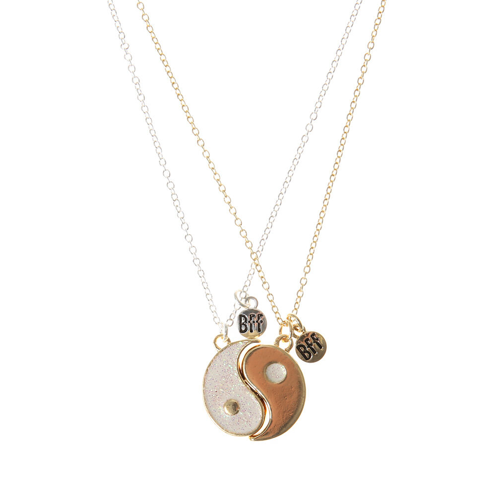 White gold best friend necklaces online