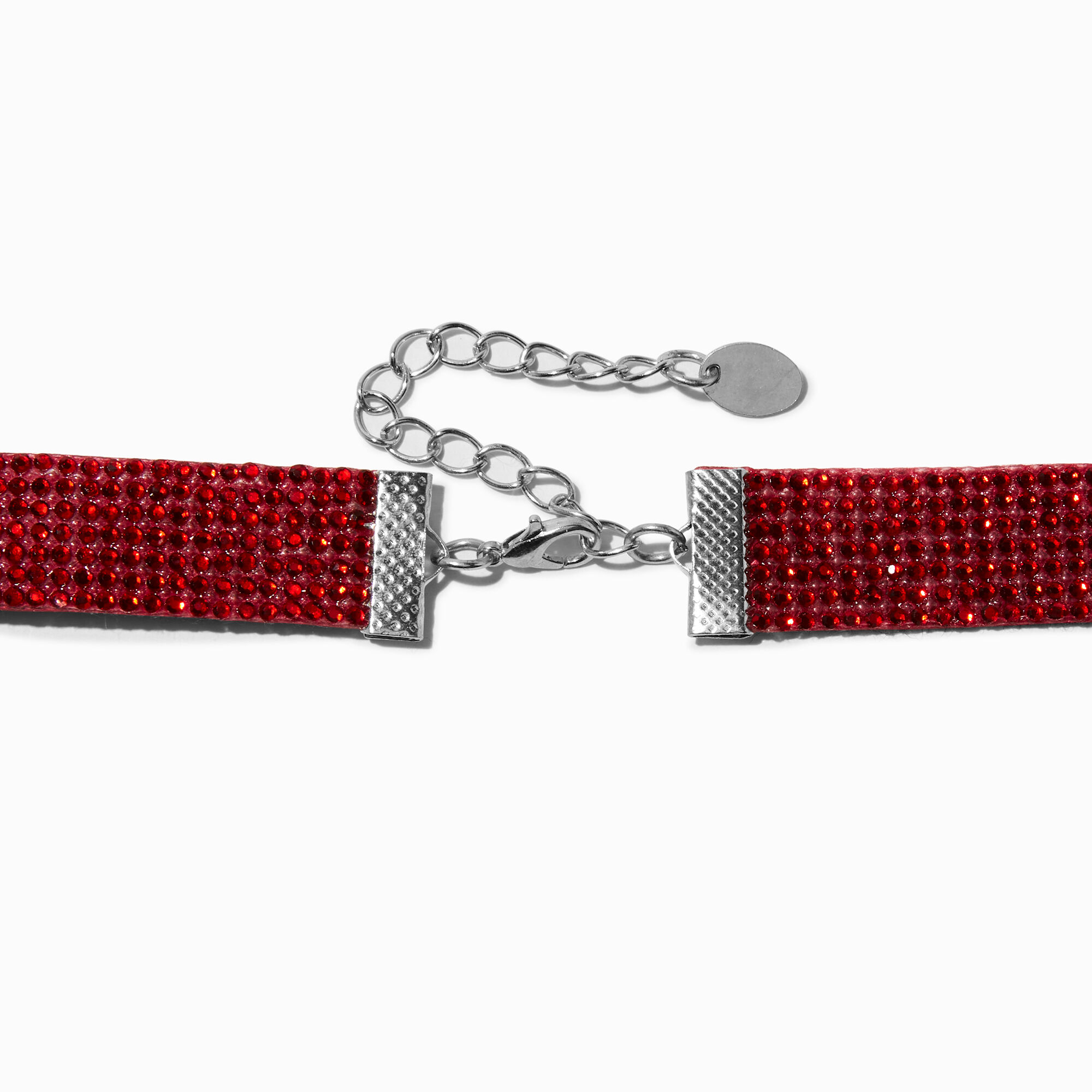 Red bling necklace hotsell