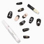 Taurus Birthday Squareletto Faux Nail Set - 24 Pack,