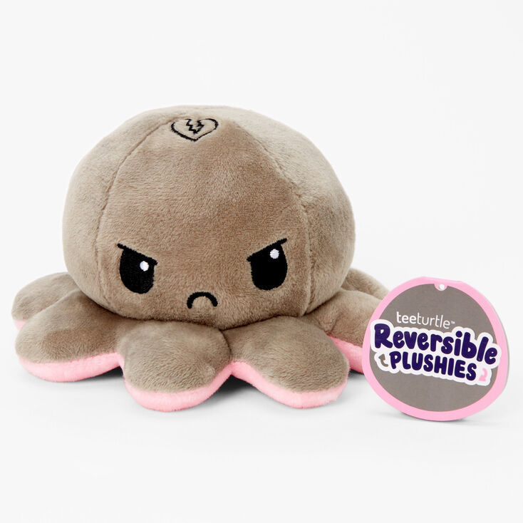 TeeTurtle&trade; Reversible Plushies Light Pink &amp; Grey Octopus,