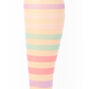 Pastel Striped Sheer Knee High Socks,