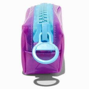 Purple Neon Colorblock Pencil Case,