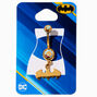 DC Comics&trade; Batman&trade; Gold-tone Stainless Steel Logo Dangle 14G Belly Bar,