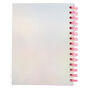 Rainbow Striped Daisy Pencil Case Journal Set,