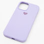 Lavender Heart Protective Phone Case - Fits iPhone 12 Pro Max,
