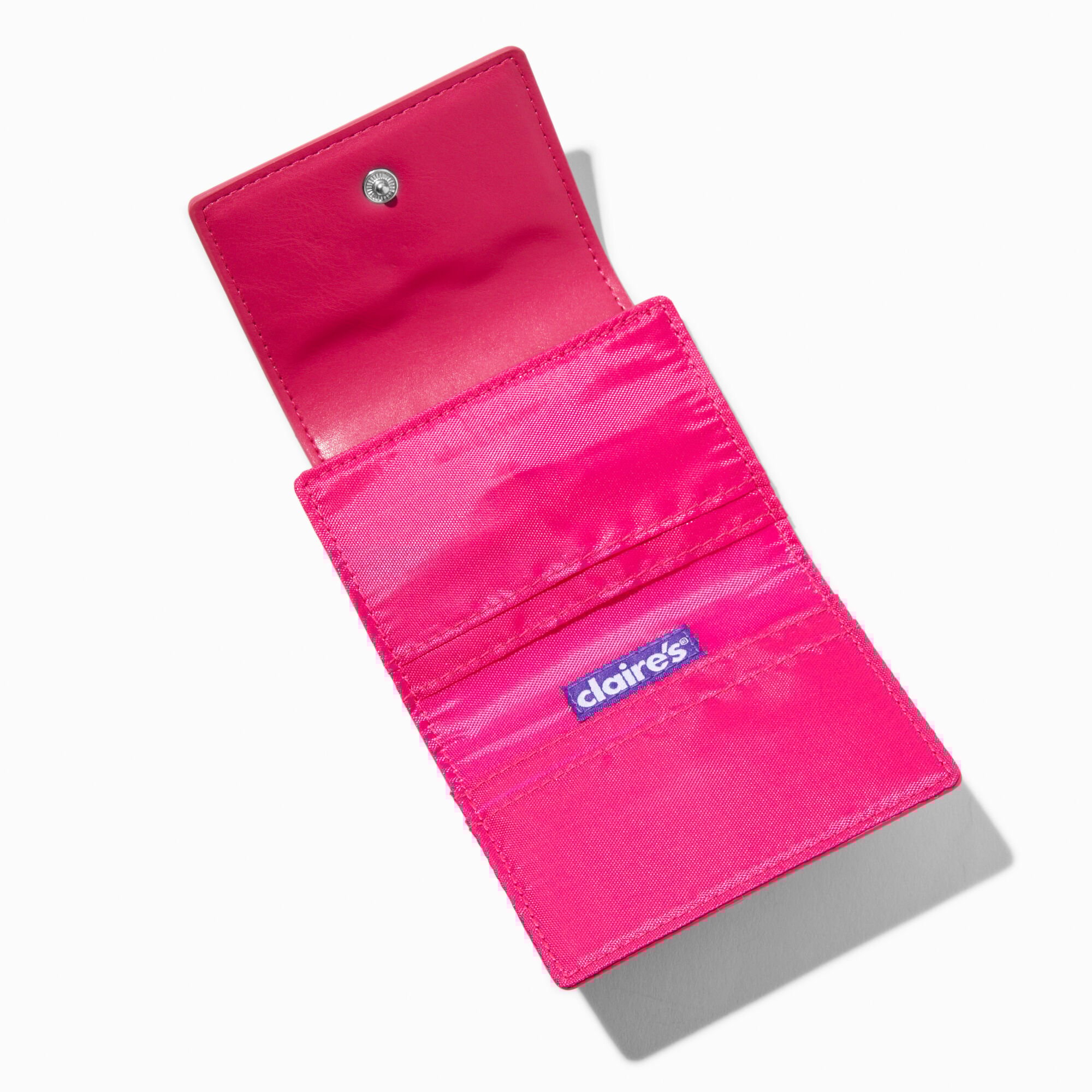 Hot Pink Heart Bifold Wallet,