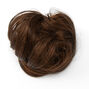 Long Curly Faux Hair Tie - Brown,