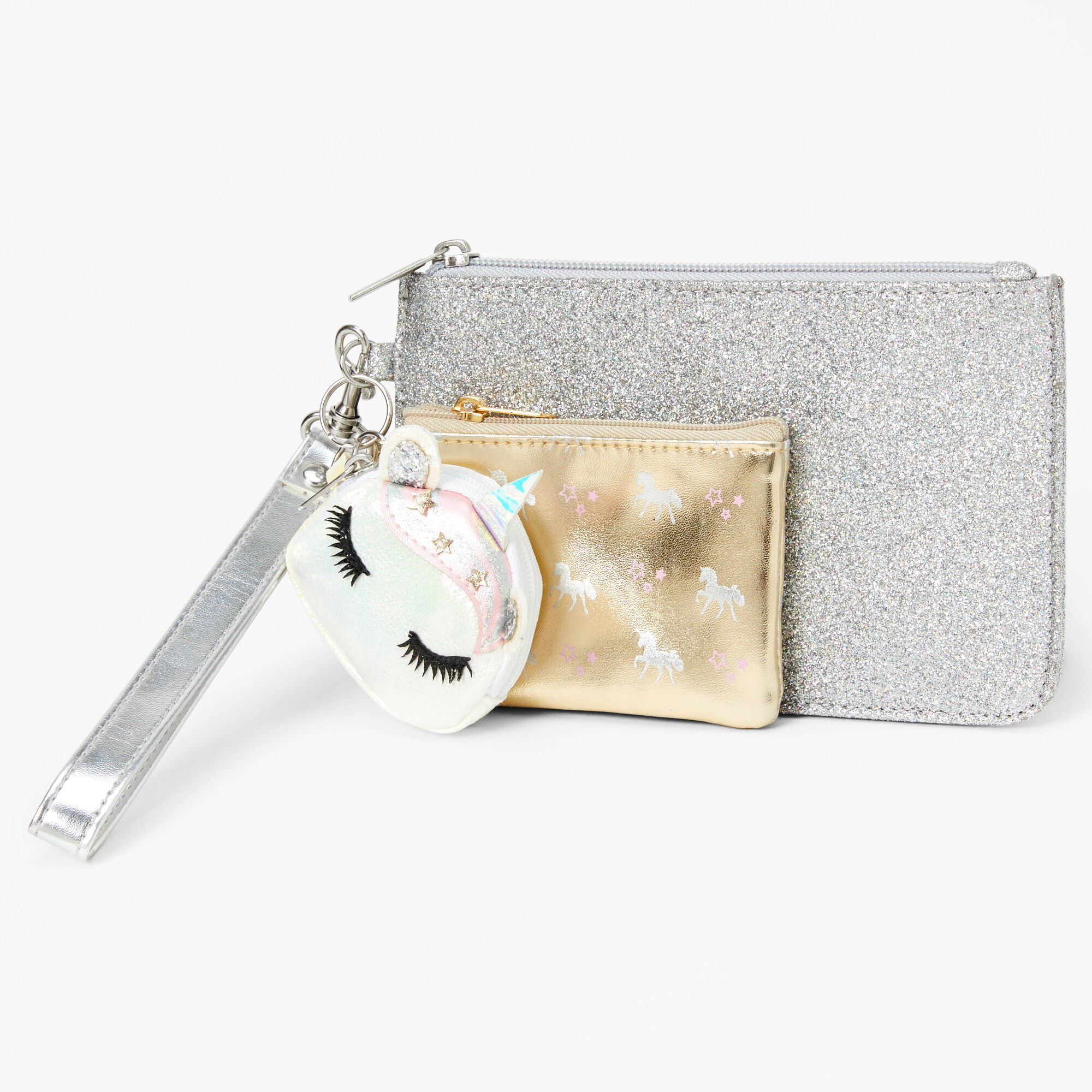 gray wristlet