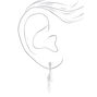 Silver-tone 1.5&quot; Leaf Clip-On Drop Earrings,