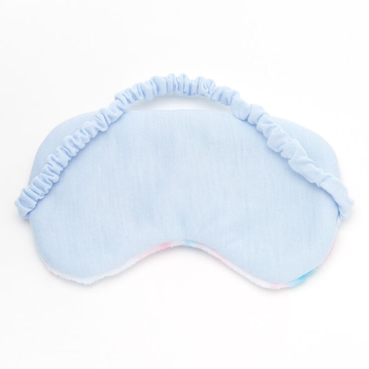 Plush Purple Tie Dye Butterfly Sleeping Mask,