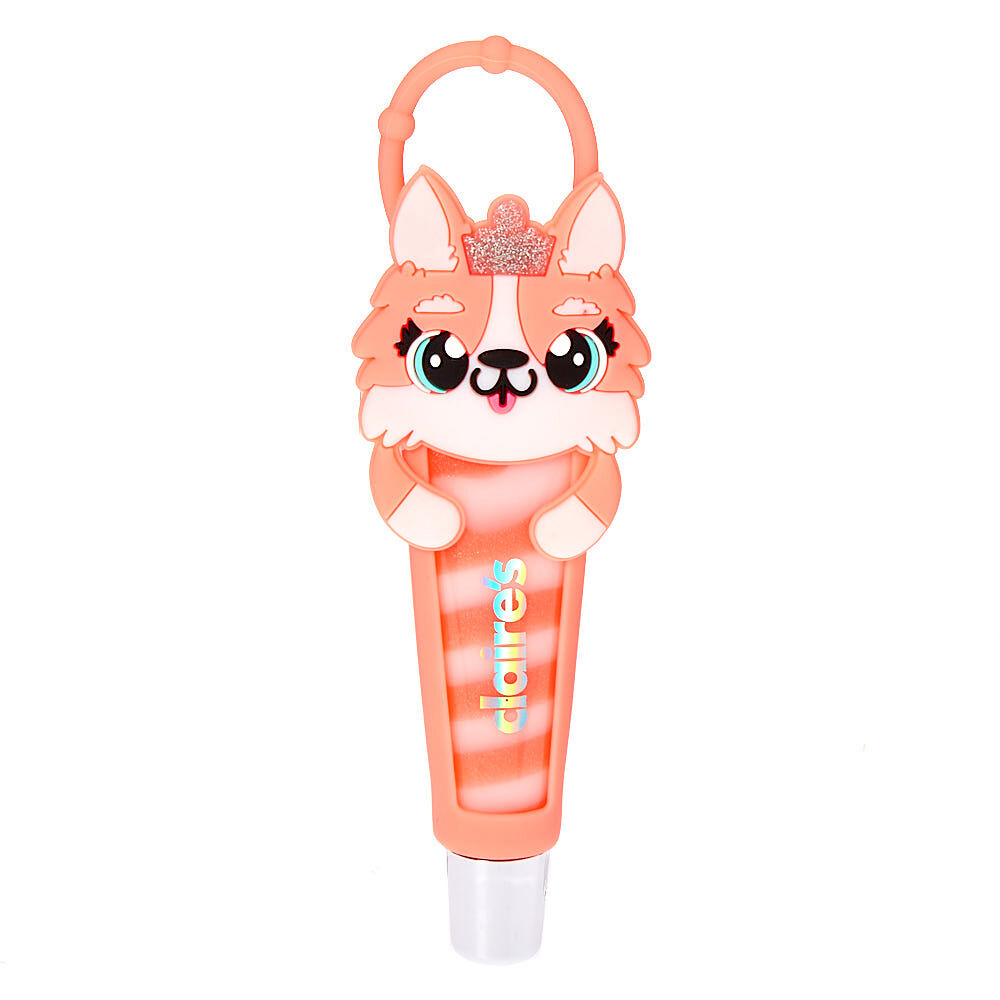 Queenie the Corgi Lip Gloss Tube - Peach,