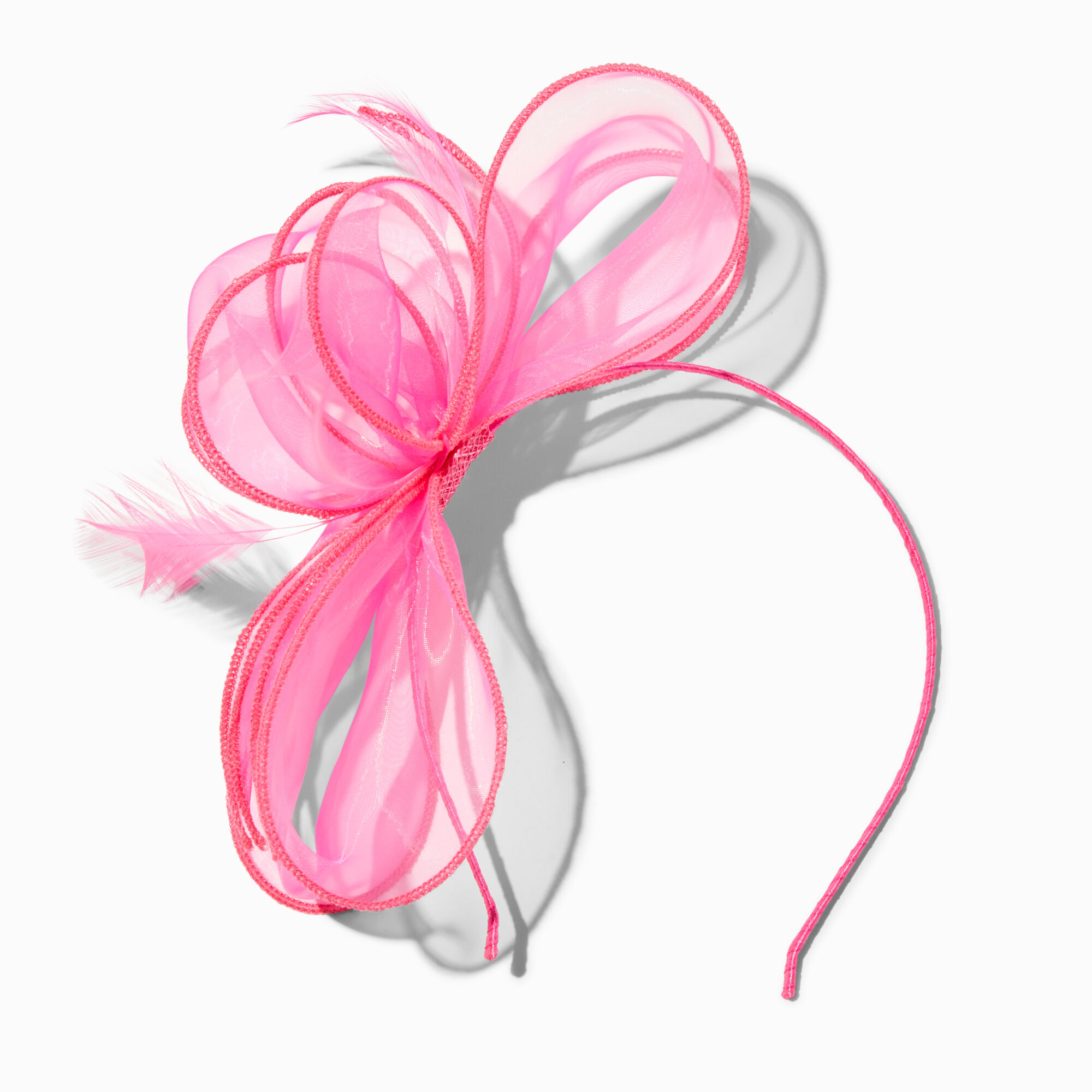 Hot Pink Chiffon Fascinator Headband,