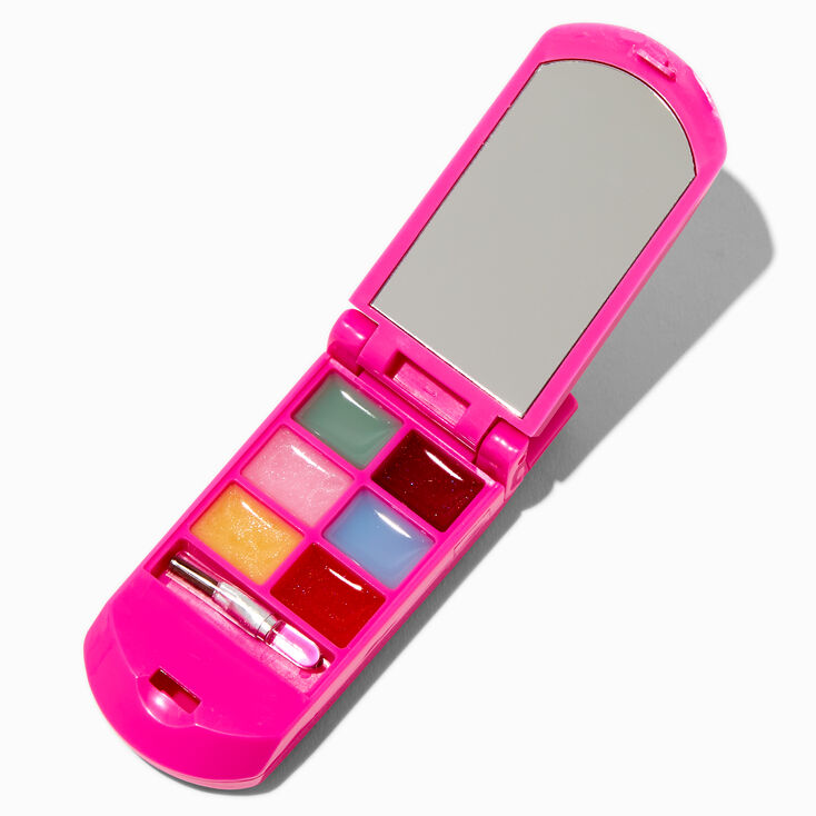 Claire&#39;s Club Rainbow Star Bling Flip Phone Lip Gloss Set,