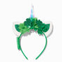 St. Patrick&#39;s Day Shamrock Light-Up Unicorn Ears Headband,