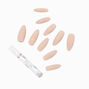 Glossy Nude XL Coffin Vegan Faux Nail Set - 24 Pack,