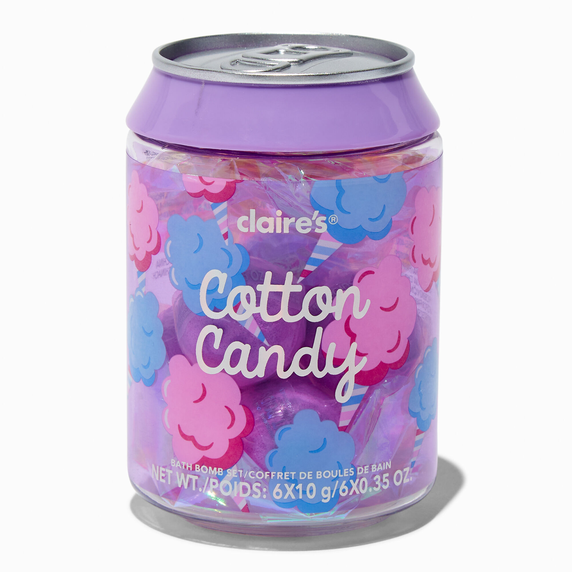 View Claires Cotton Candy Bath Bomb Set 10 Pack information