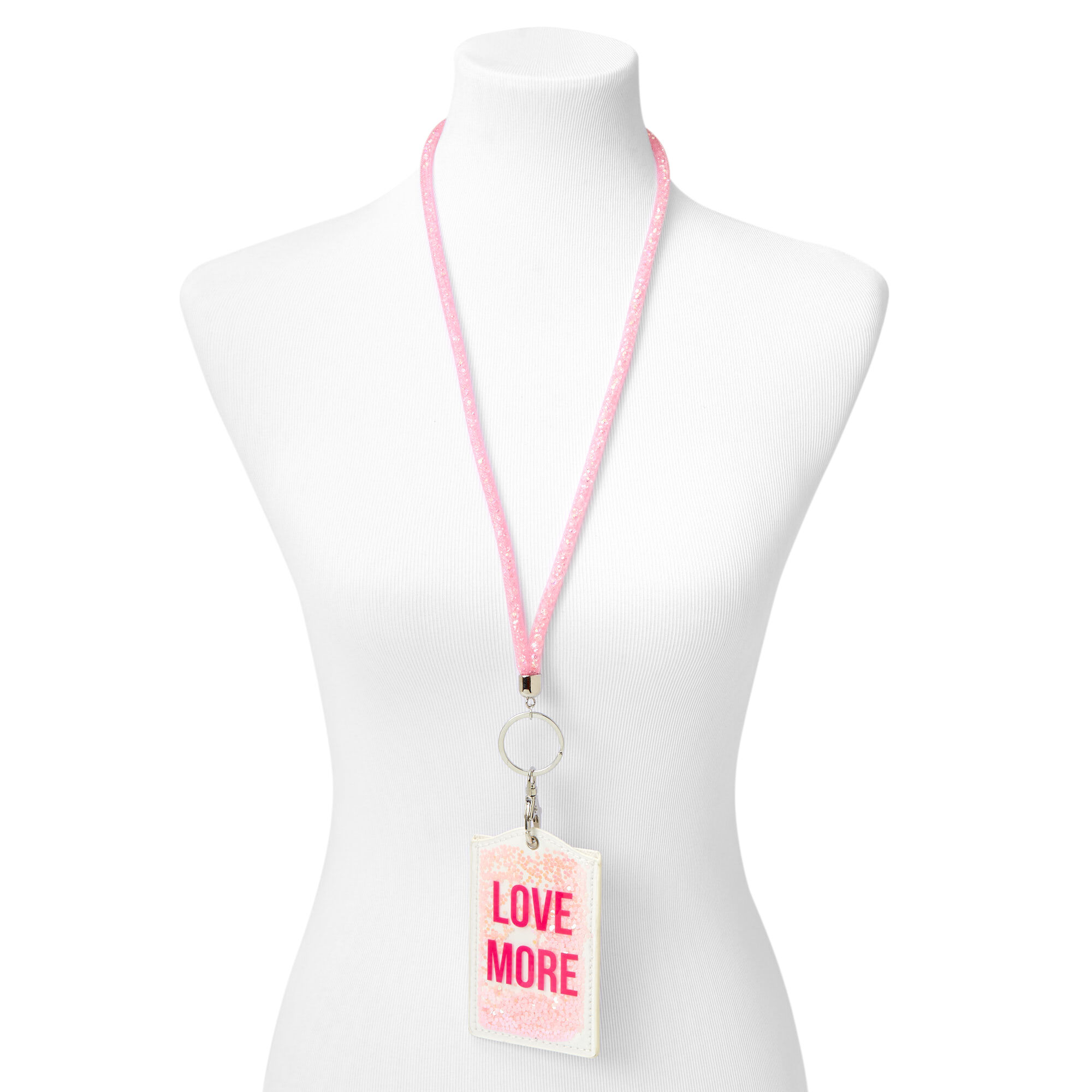 "Love More" Lanyard - Pink,