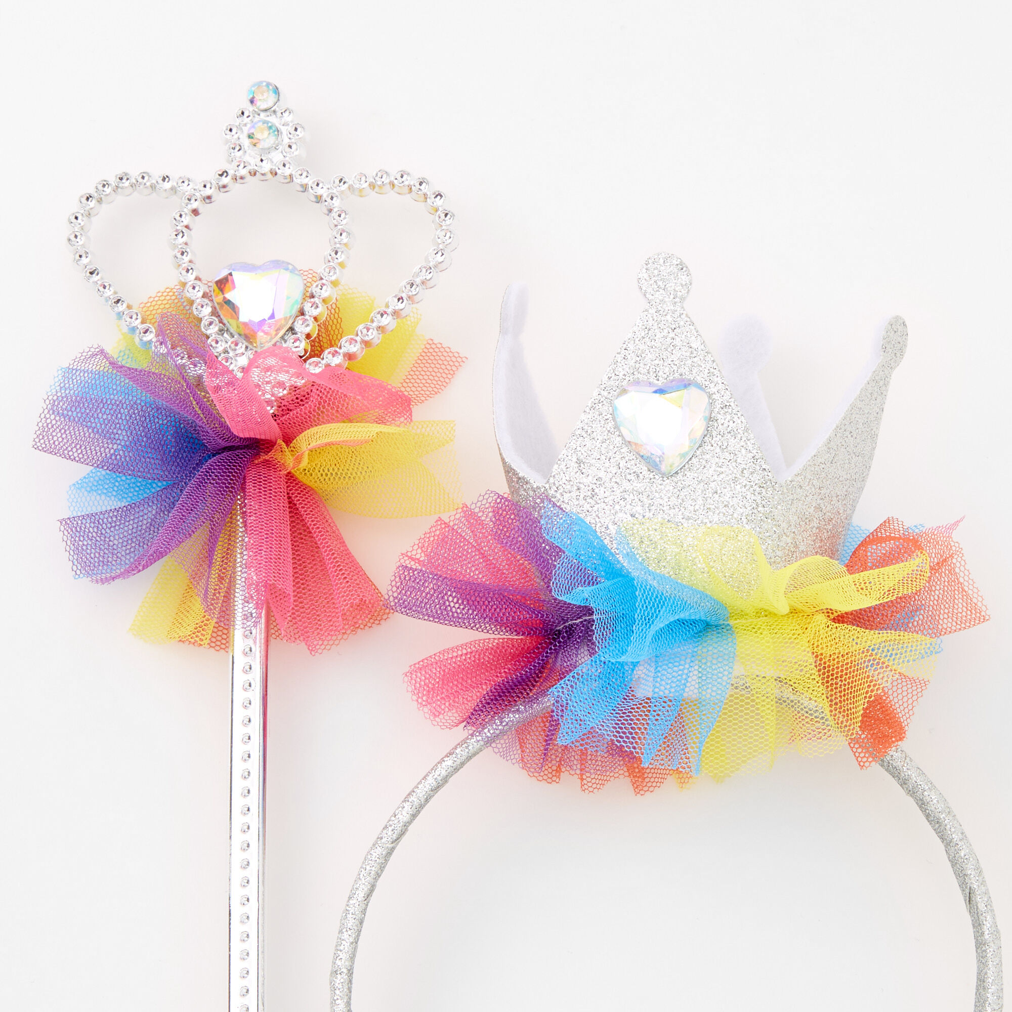 Claire's Club Rainbow Princess Wand Set - 2 Pack,