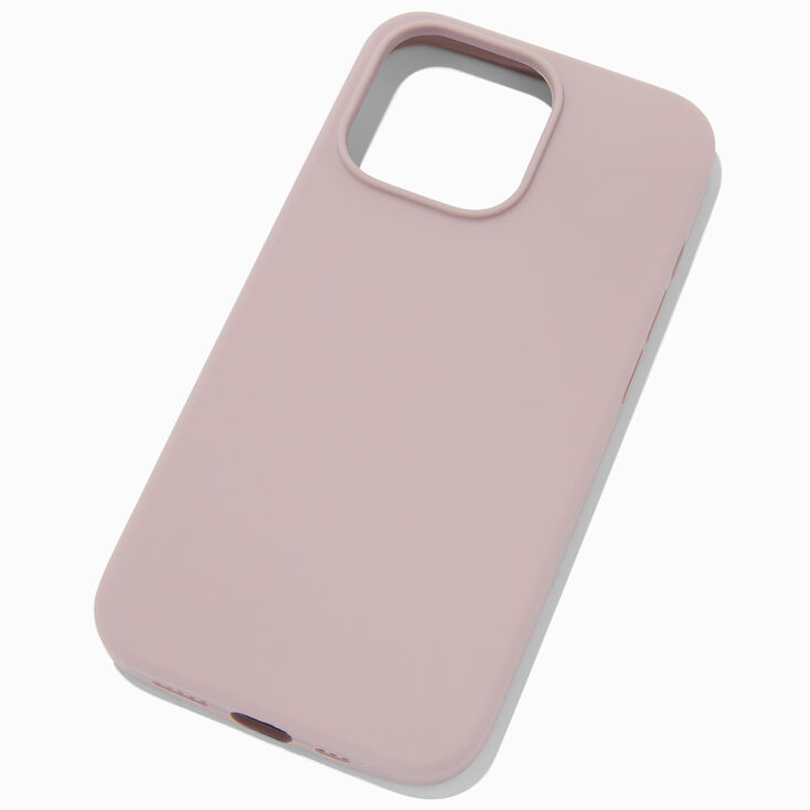 Solid Mauve Silicone Phone Case - Fits iPhone&reg; 13 Pro,