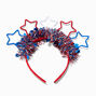 Red, White, &amp; Blue Stars and Tinsel Headband,