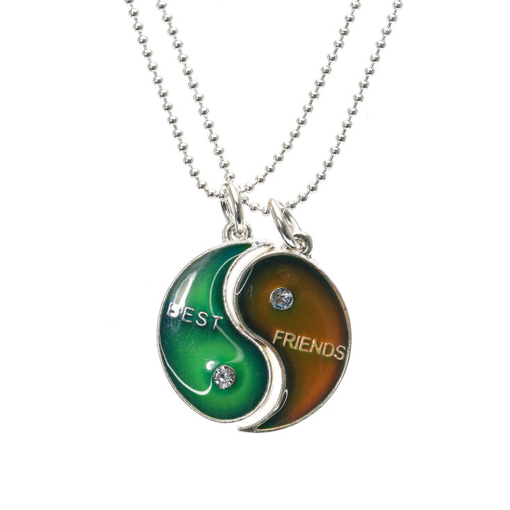 Claire's Lot de 2 colliers d'amitié Ying et Yang changement d'humeur
