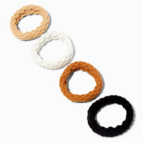 Claire&#39;s Club Neutral Honeycomb Hair Ties - 10 Pack,