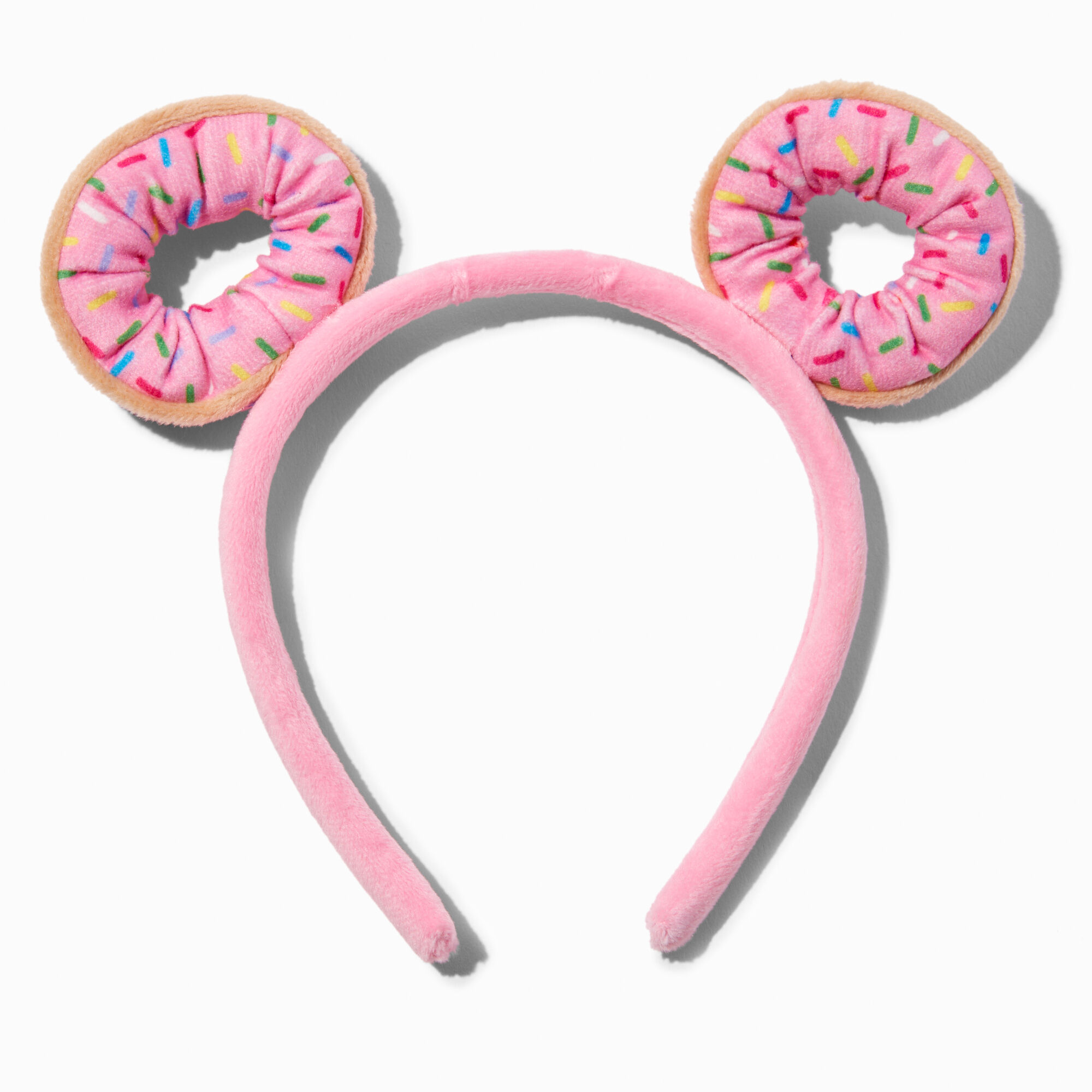 View Claires Sprinkle Donut Ears Headband Pink information