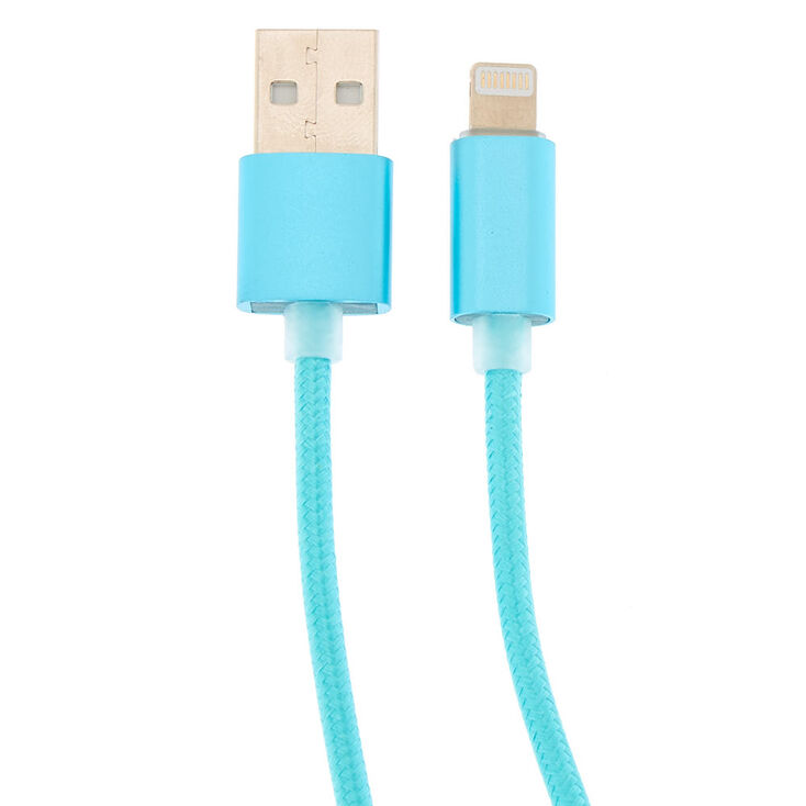 Claire's Câble de chargement USB - Vert menthe
