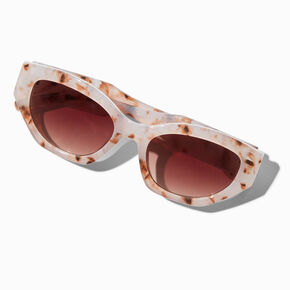 Pink Tortoiseshell Retro Sunglasses,