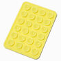 Grip pour portable jaune &agrave; ventouses,