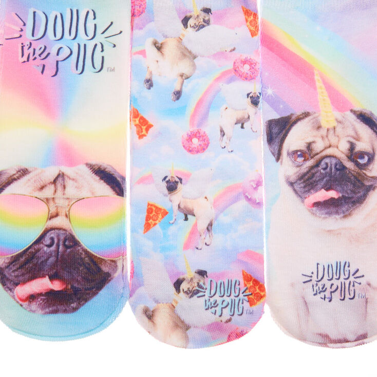 Doug The Pug&trade; Rainbow Socks - 3 Pack,