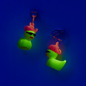 Pendantes &agrave; clip phosphorescentes canard en plastique cowboy,