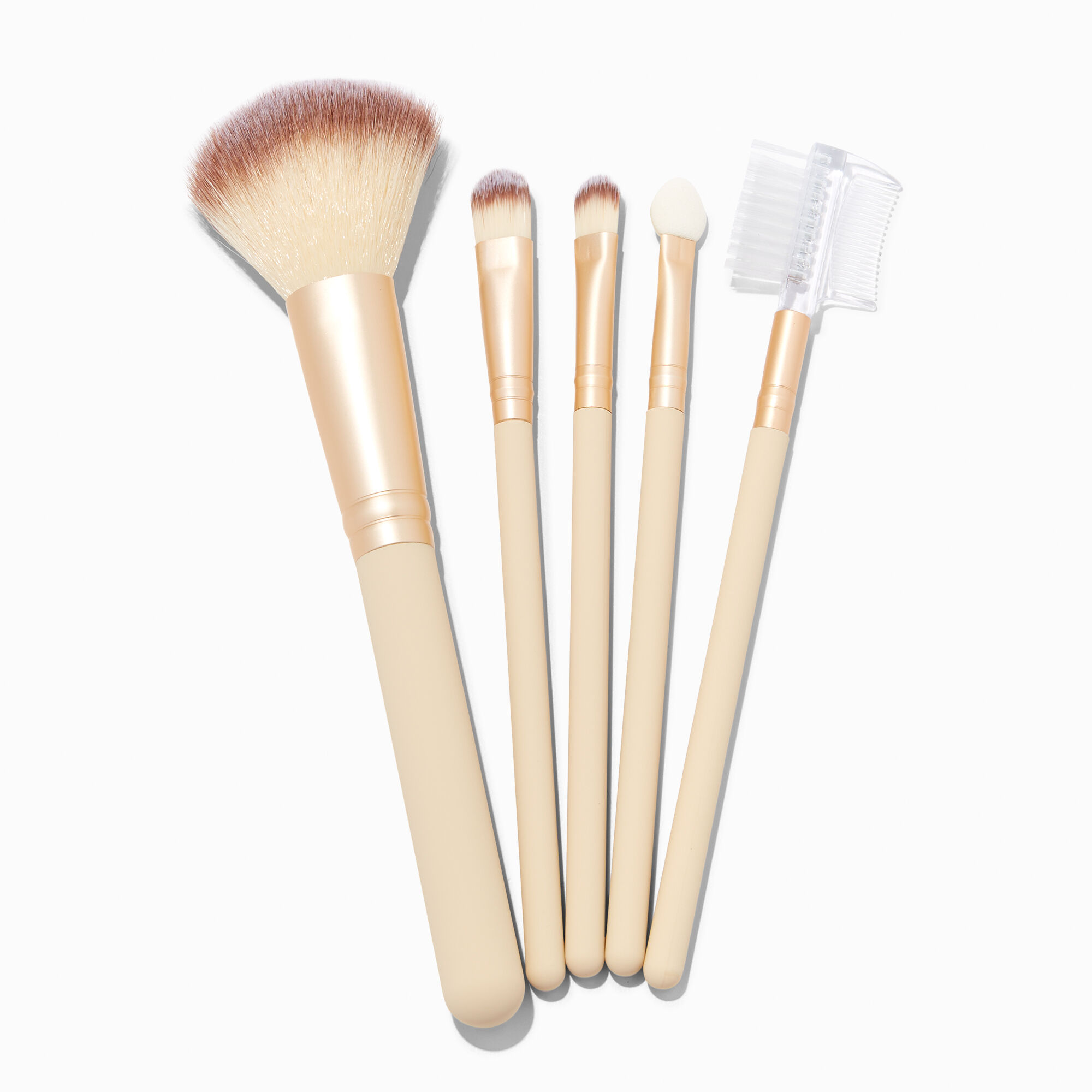 View Claires Matte Makeup Brushes 5 Pack Tan information