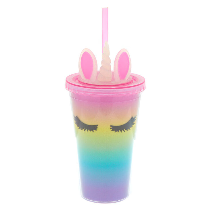 Gobelet licorne arc-en-ciel,