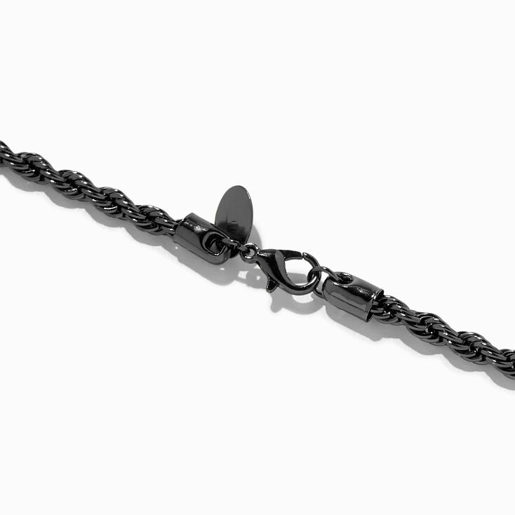 Hematite 4MM Rope Chain Necklace,
