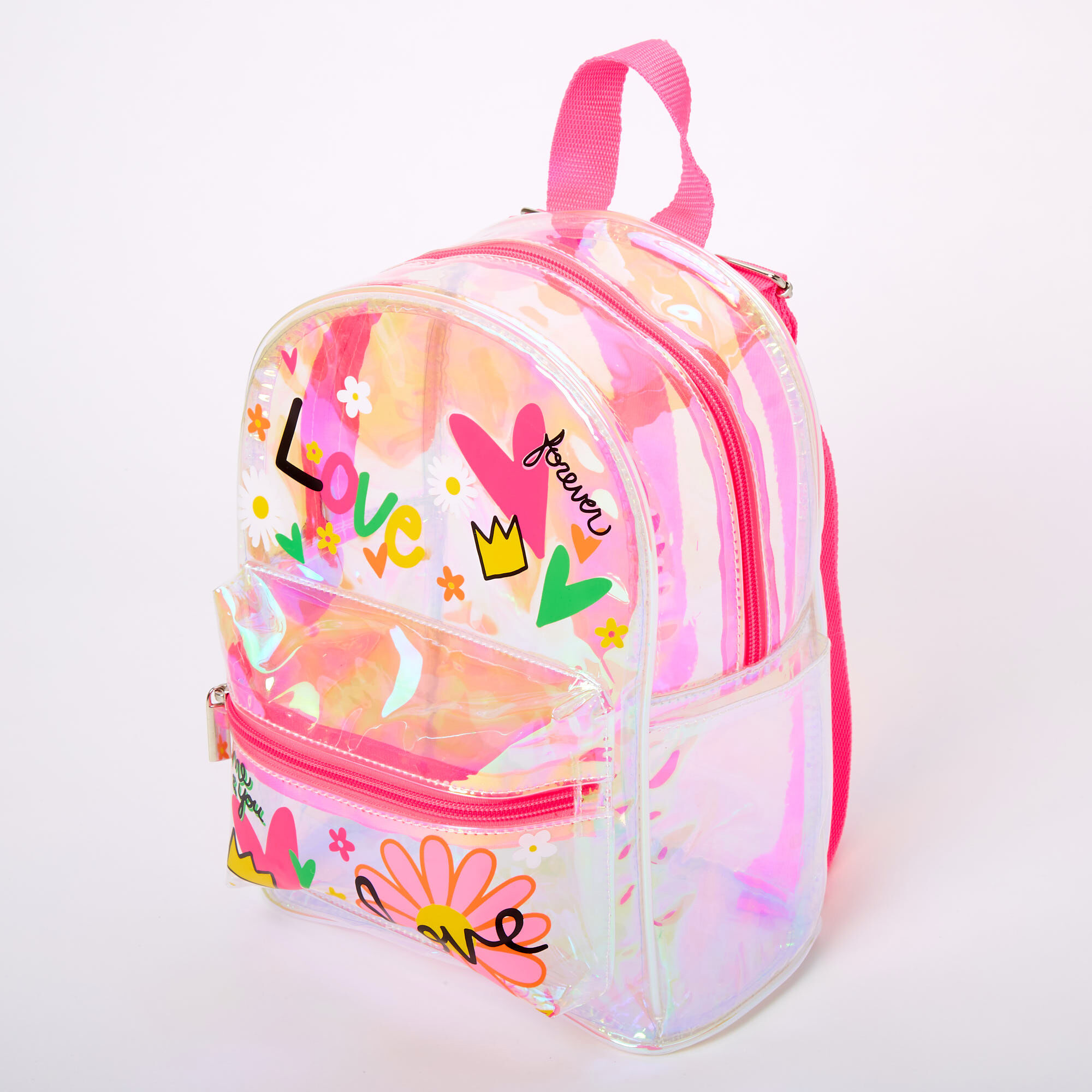Iridescent clear shop backpack