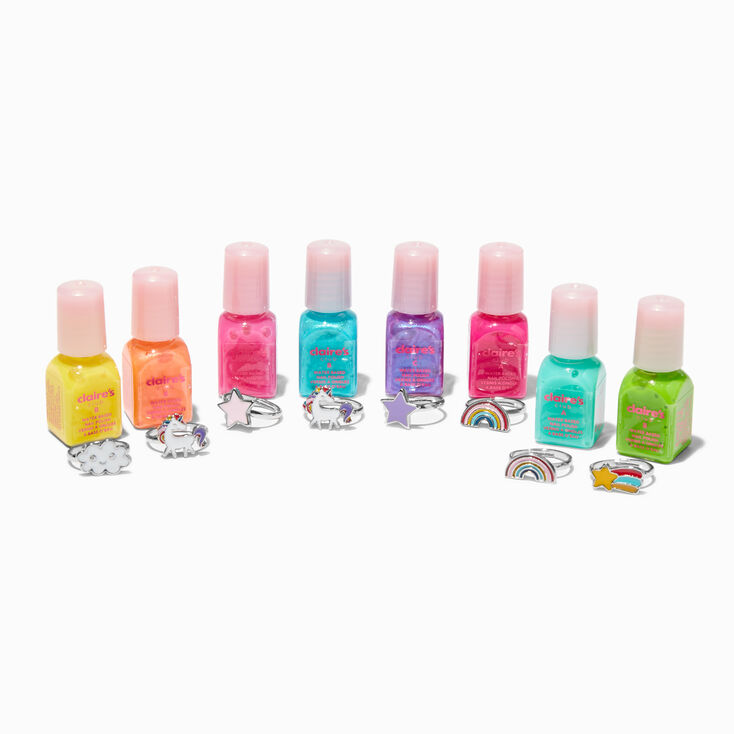 Claire's Club Rainbow Peel-Off Nail Polish Set - 8 Pack