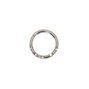 Silver-tone Titanium Crystal Cartilage Clicker Hoop Earring,