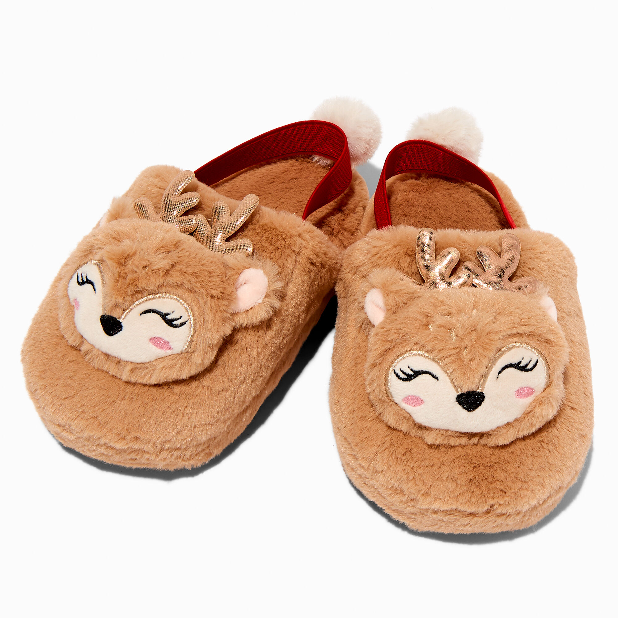 Sleepy reindeer slippers store