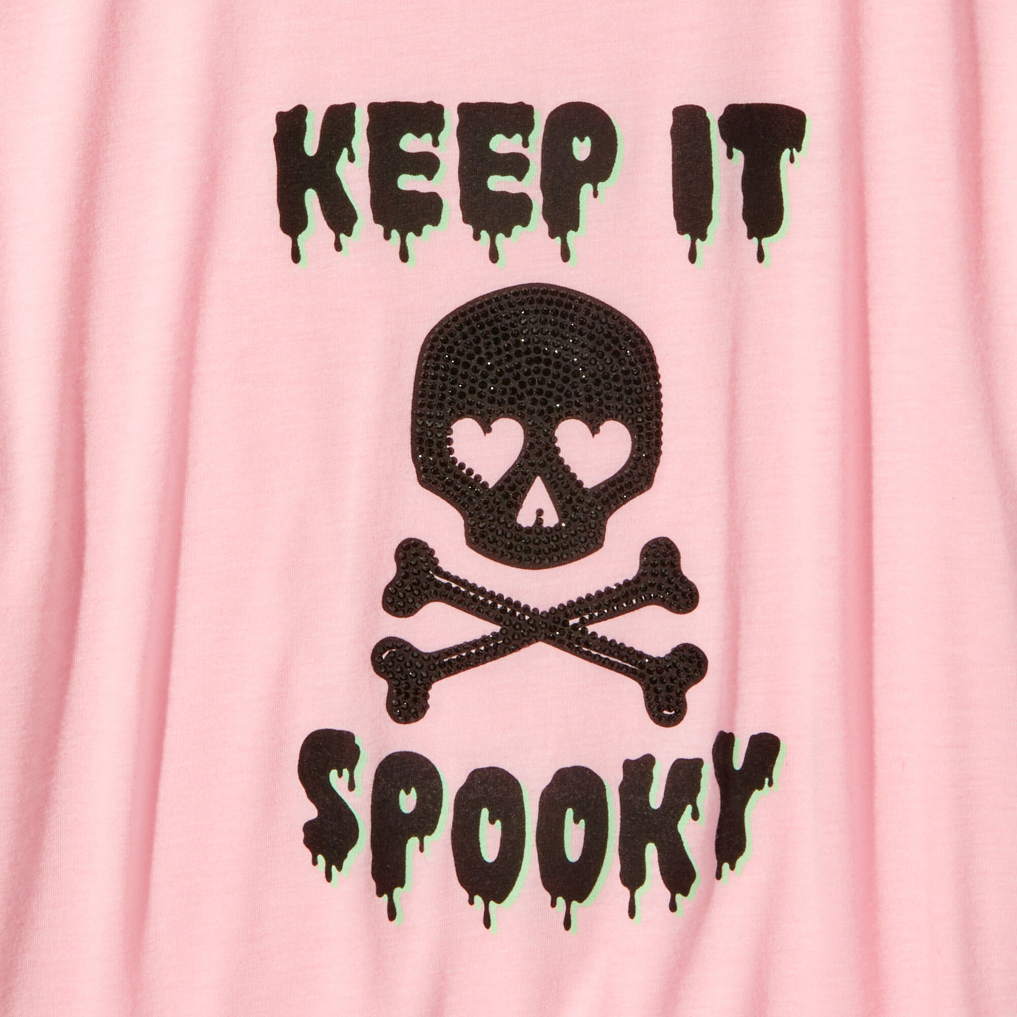 Keep It Spooky Skull Halloween Tee Claire s US
