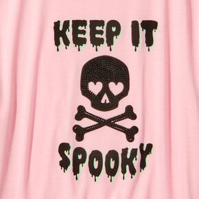 &#39;&#39;Keep It Spooky&#39;&#39; Skull Halloween Tee,