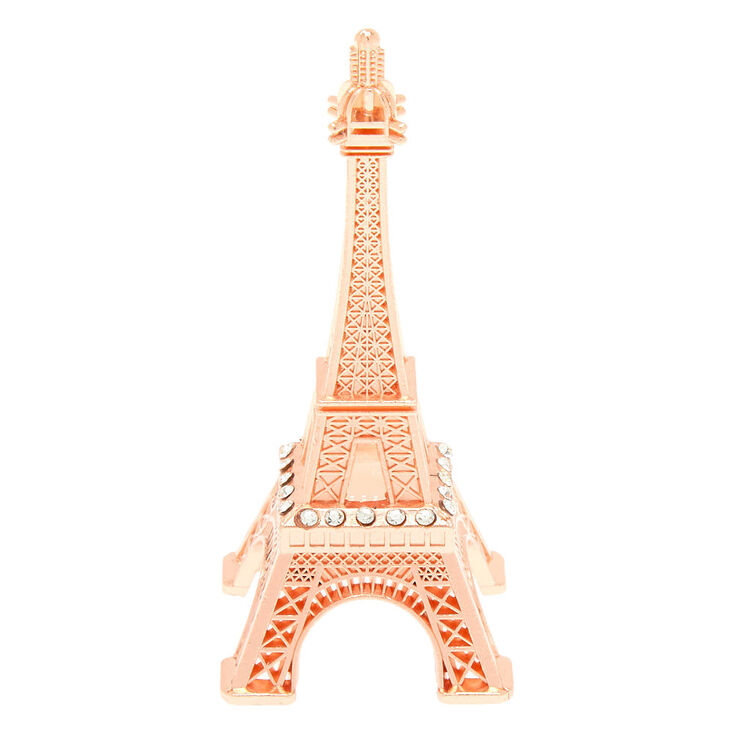 Claire's Présentoir pour bagues Tour Eiffel couleur doré rose