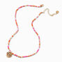 Best Friends Beaded Gold-tone Coin Pendant Necklaces - 2 Pack,