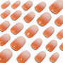 Nude Ombre Medium Oval Vegan Faux Nail Set - 24 Pack,