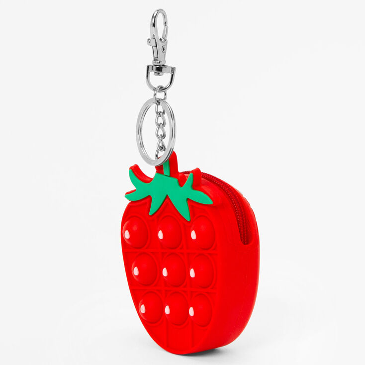 Strawberry Fidget Toy Keychain,