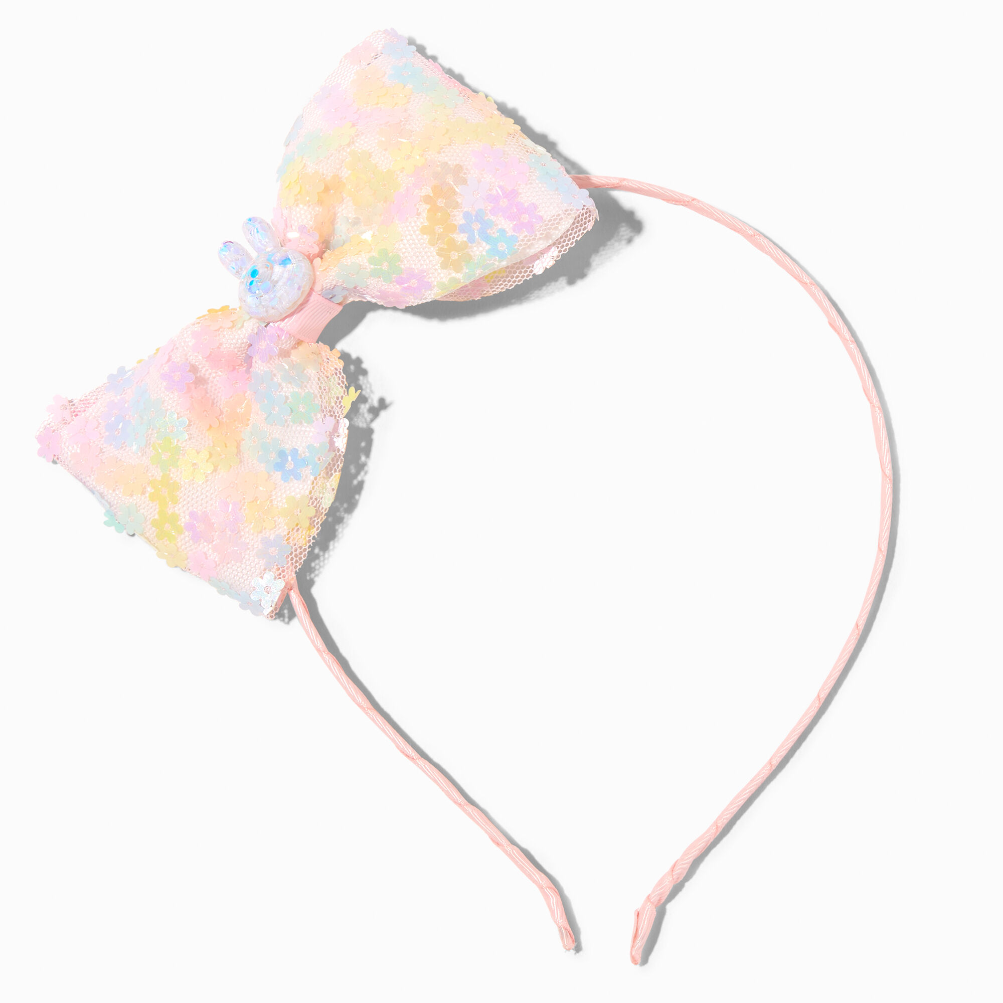 Easter Bunny Floral Bow Headband,