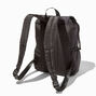 Quilted Black Nylon Commuter Style Backpack,