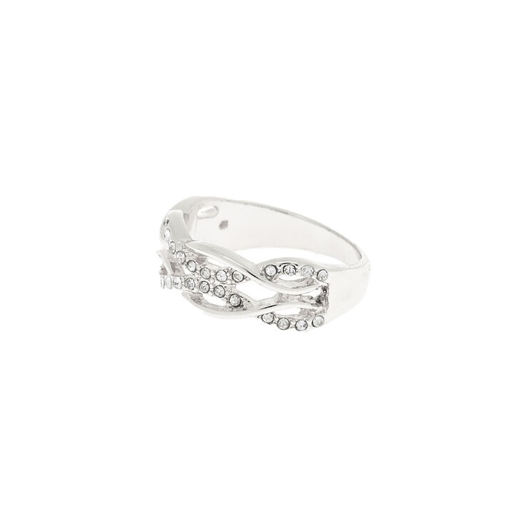 Silver Double Woven Ring,
