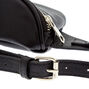 Faux Leather Bum Bag - Black,